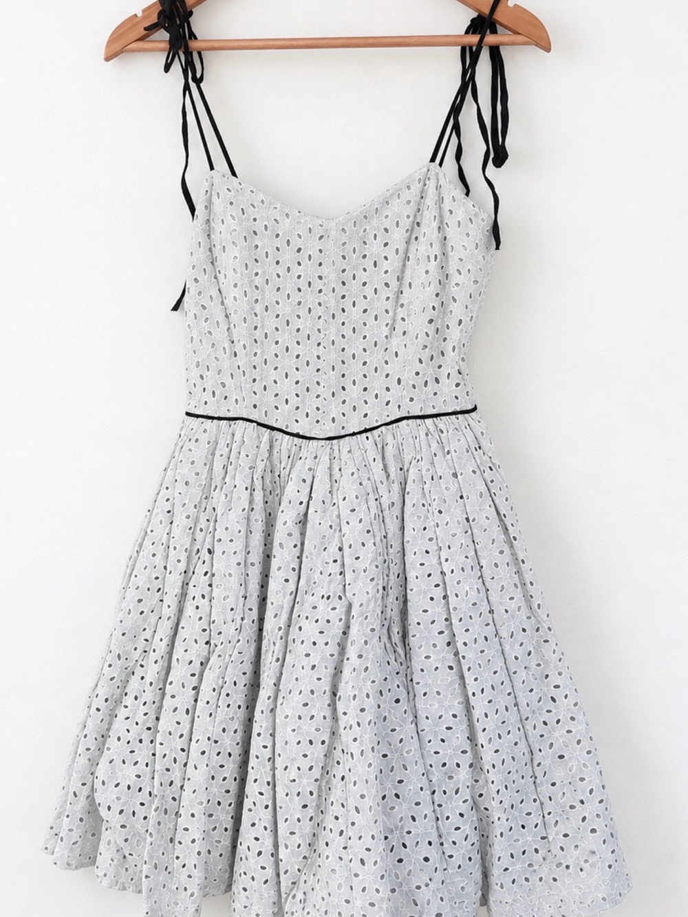 Kate Moss for Topshop Eyelet Fit & Flare Dress
